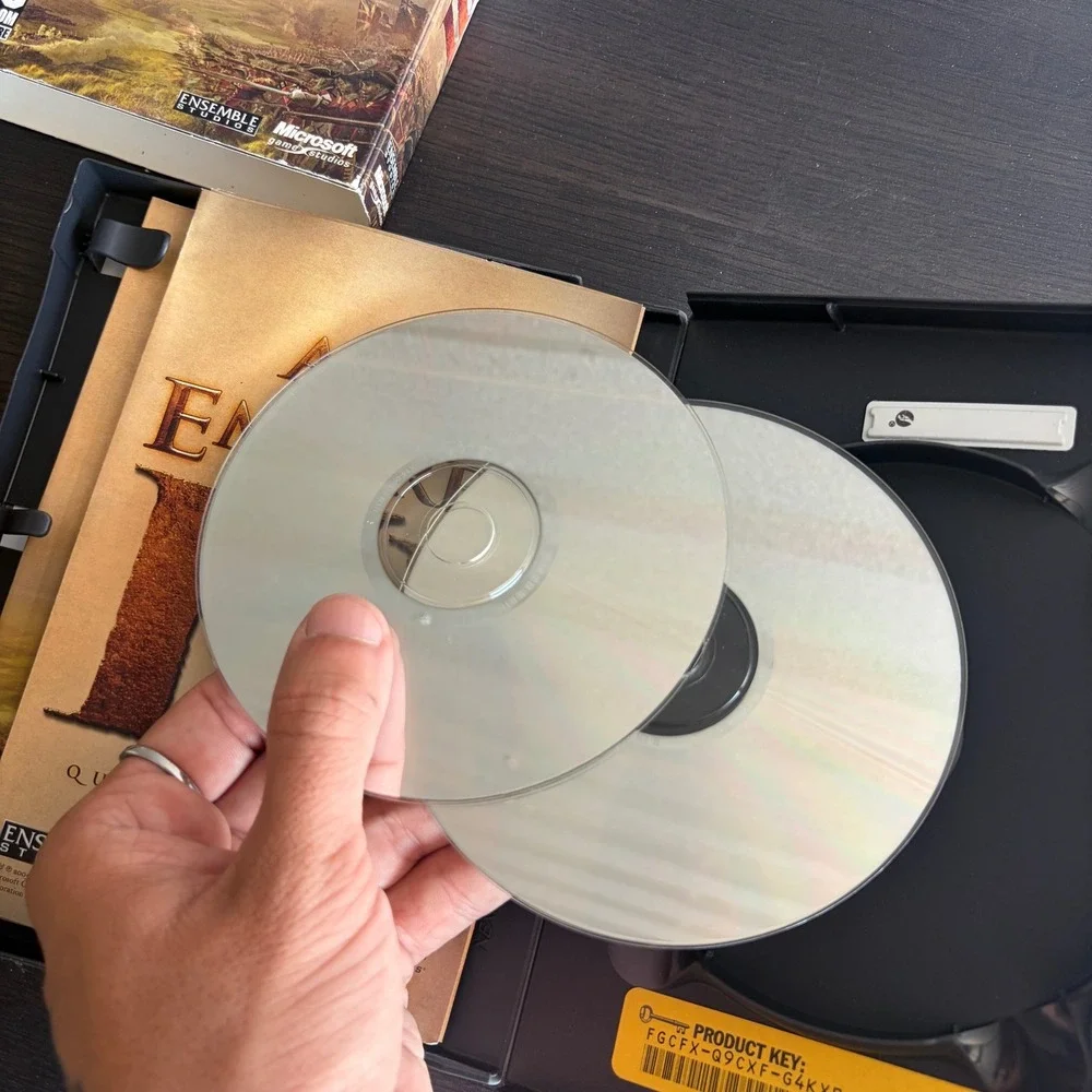 Age of Empires III 3 PC CD-ROM 2005 Big Box Microsoft Ensemble Studios RTS Game